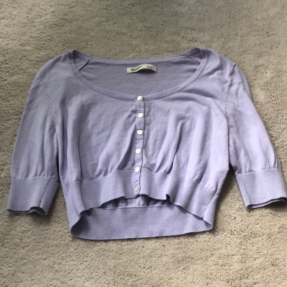 Half Sleeve Cropped Cardigan